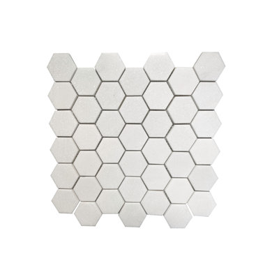 Mur de mosaïque en marbre 2 po x 2 po et carreaux de sol
