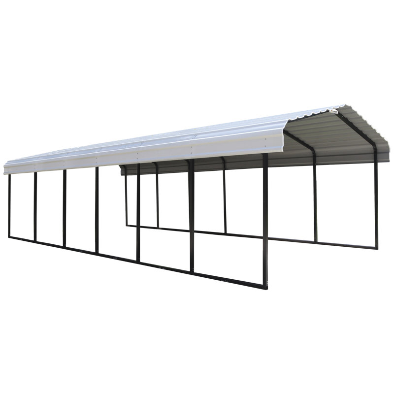 Galvanized Steel Carport, 12X29X7, 84" H x 144" W x 348" D