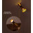 Adjustable Angled Brass Floor Lamp With Perforated Conical Shade