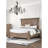 Formal Traditional Look Weathered Oak 1Pc Queen Size Bed Panel Headboard Solidwood Carved Details Bedroom Furniture-328742573