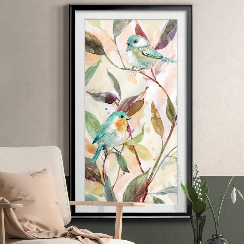 Bird Sanctuary I - peinture encadrée, Noir, H 14,5 po x l 26,5 po x P 1,5 po