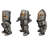 3 Piece Mini Medieval Crusader Knights Figurine Set