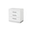 Ensemble de chambre à coucher grand avec 5 grands lits en bois blanc laiteux-467214829