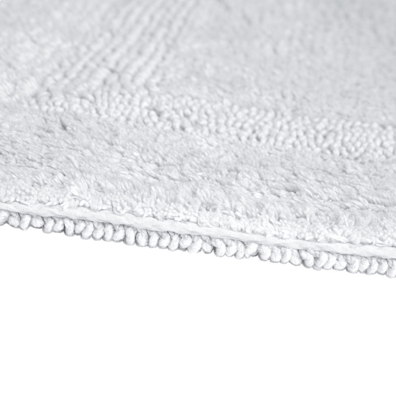 Tapis pour salle de bain Edilio, Blanc, L 16 po x L 24 po