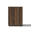 Table de chevet 21,7 po Mid-Century avec 2 tiroirs, table de chevet en bois aggloméré noyer