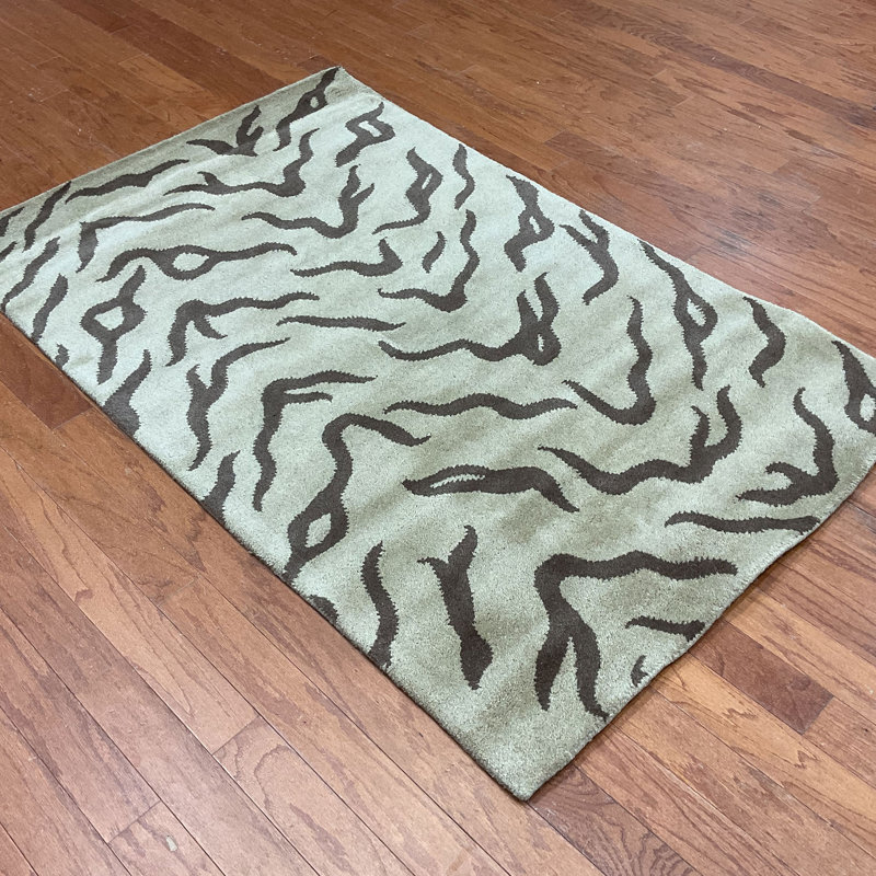 Indo Wool Animal Print Indoor Rug, Rectangle 3'3" x 5'3"