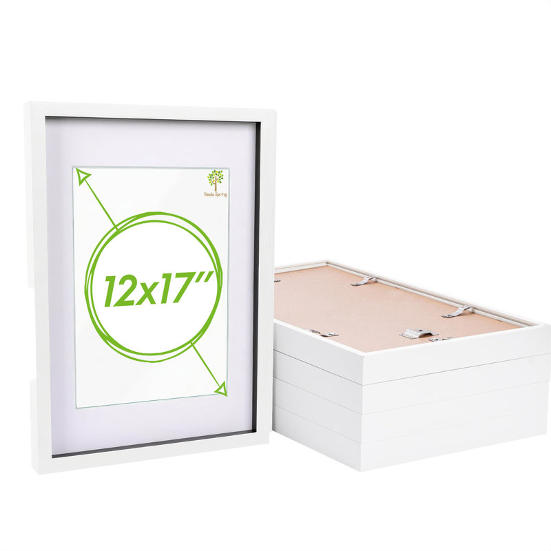 12" x 17" Plastic Box Frame, White