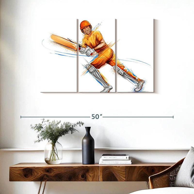 Jeu de cricket, H 24 po x l 38 po