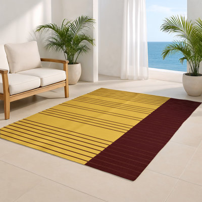 Tapis intérieur / extérieur brun HorizontalStripes