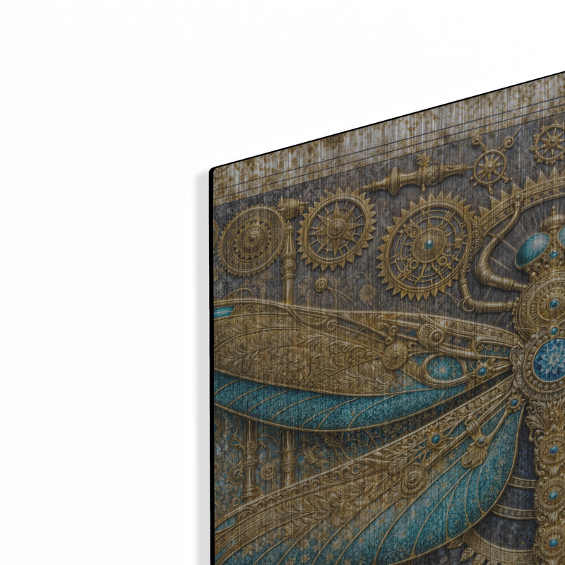 Art mural en métal Winston Porter «Steampunk Dragonfly» par Rey Klimt, H 24 po x l 24 po