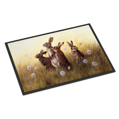 Villisca Non-Slip Easter Outdoor Doormat