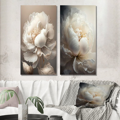 " Peony Flower VI " 2 - Pieces