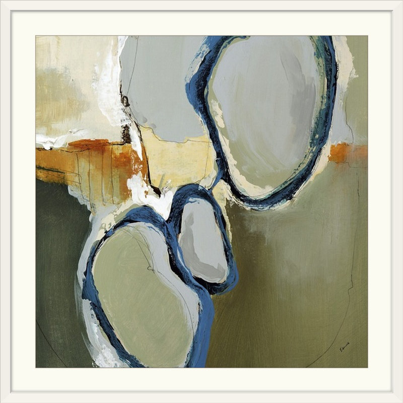 'True Match' Govind Painting Print, White Framed, 32" H x 32" W x 1" D