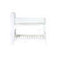 Lit superposé simple en bois d'hévéa avec bibliothèque, finition blanche, protégé, convertible en deux lits, 2 lits amovibles-1543853257