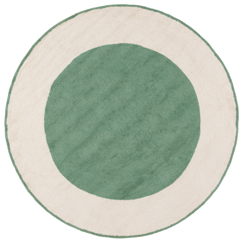 Keierra Handtufted Recycled Cotton Machine Washable Rug, Round 6'