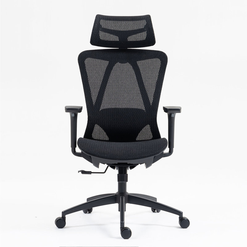 Chaise de bureau haut dossier en filet: 8360HW-BK