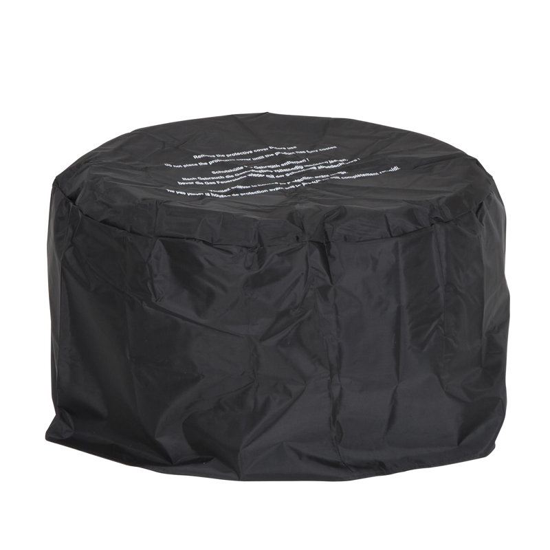 Smokeless Outdoor Fire Pit with Lid, Persimmon