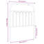 Vidaxl Metal Replace Headboard Black 180 Cm-101181646-124390195