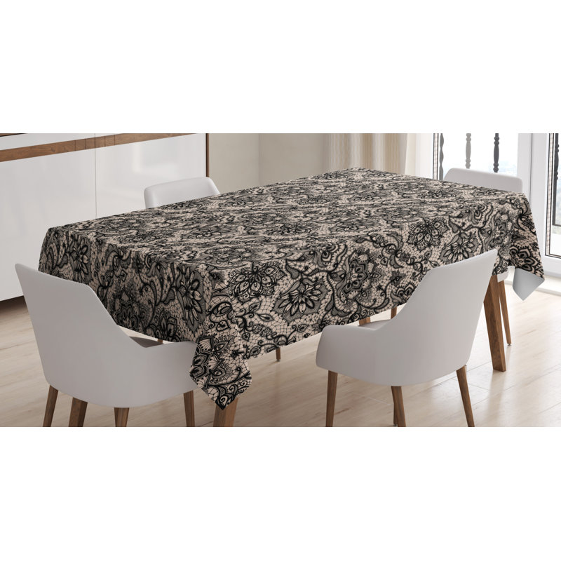 Gothic Dining Room Kitchen Tablecloth, 90" L x 60" W