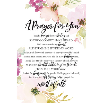 " A Prayer For You "