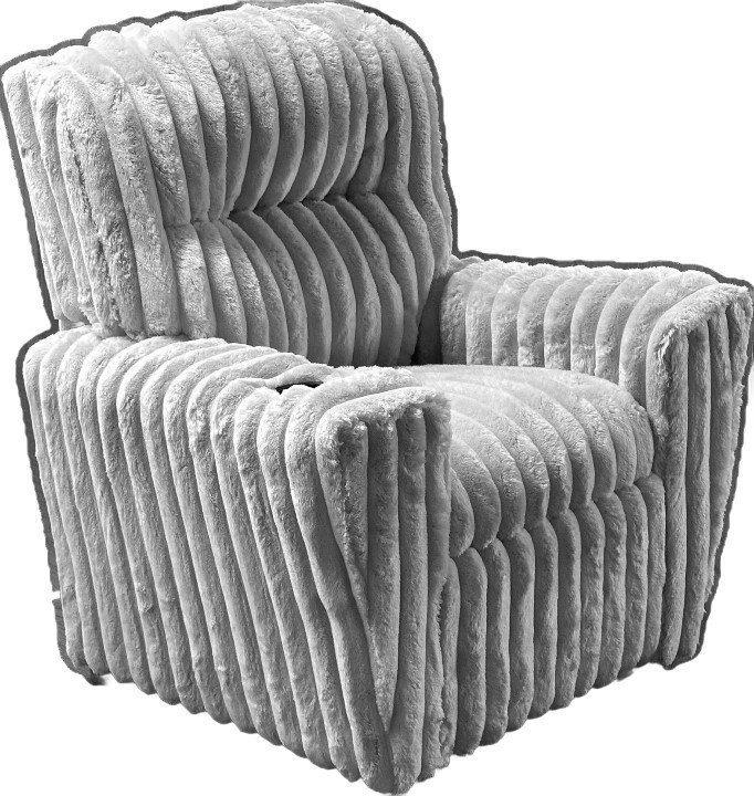 Clarkedale Kids 13'' Recliner and Ottoman, Pewter
