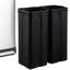 Double poubelle à pédale en acier inoxydable 8 gallons - 2 bacs de cuisine avec pédale silencieuse, seaux intérieurs amovibles