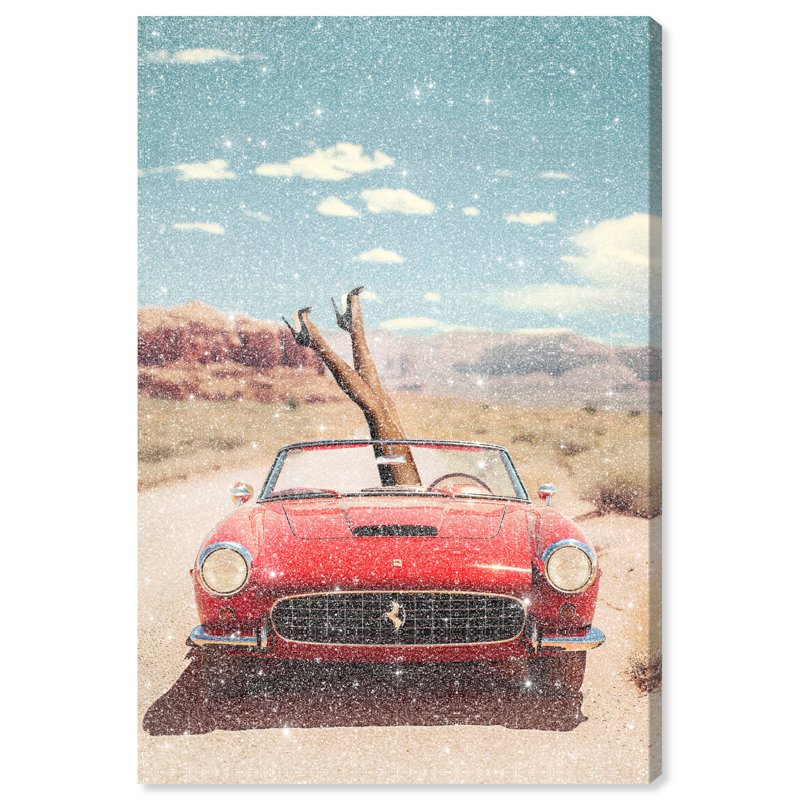 Route 66 Canvas Transportation Print by Oliver Gal, Black Frame, 10 x 15, 15"H x 10"W, High-Gloss Acrylic Print