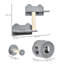 Cat Wall Furniture with Perch Cat House for Indoor Cats 5Pcs Grey