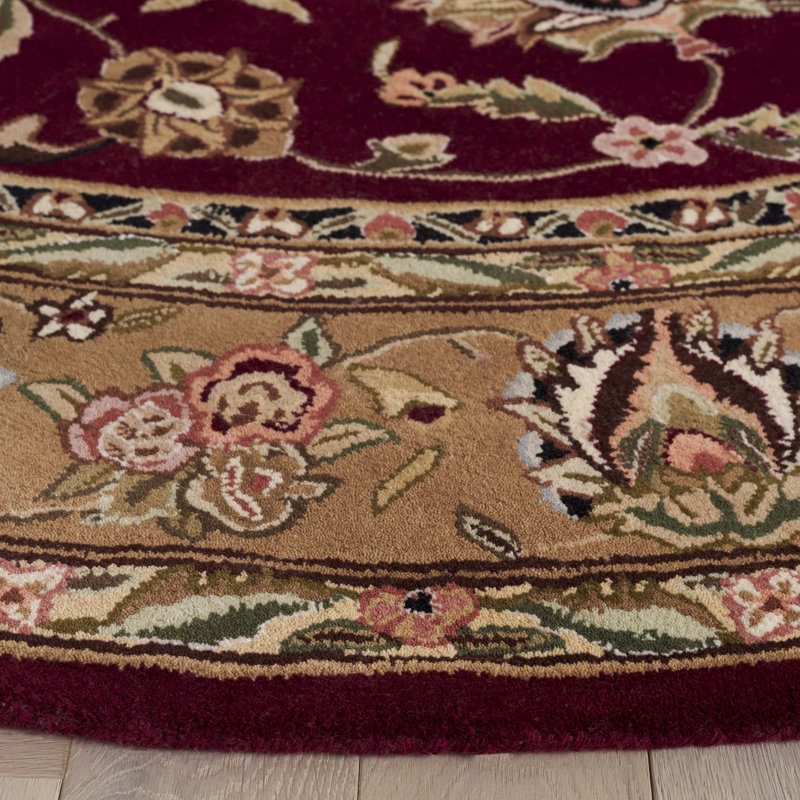 Traditions Wool Pile Oriental Rug, Round 8'
