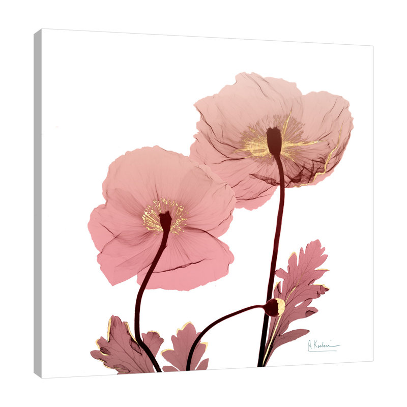 Golden Blush 2 - Wrapped Canvas Print, 30cm H x 30cm W x 4cm D