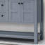 Ensemble de meuble-lavabo double 61 po avec plateau en marbre Diavionne