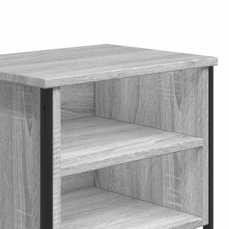 Alyza 40cm W Bedside Table, Grey Sonoma, Individual