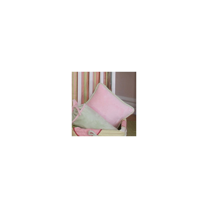 Minky Bubbles Pillow Cover & Insert, Pink