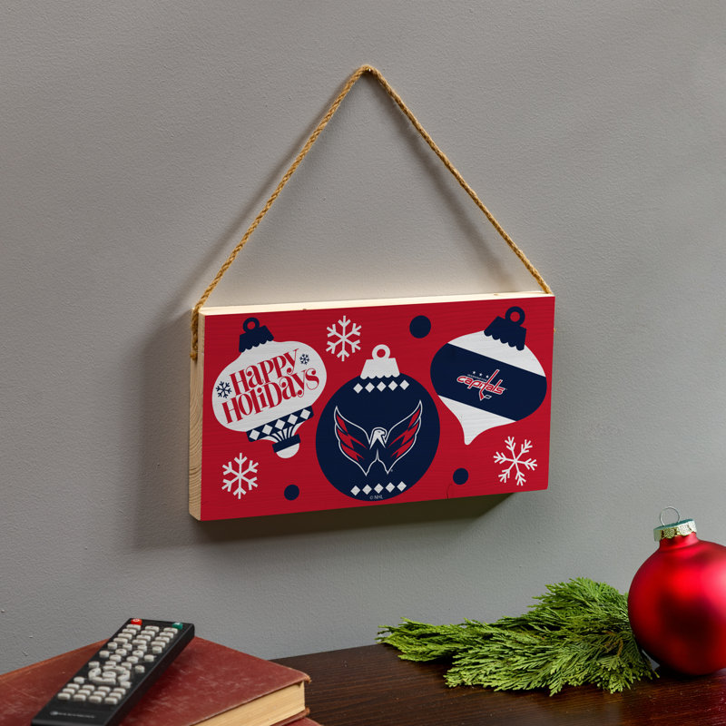 Plaque murale Washington en bois 6 x 11 Washington Capitals