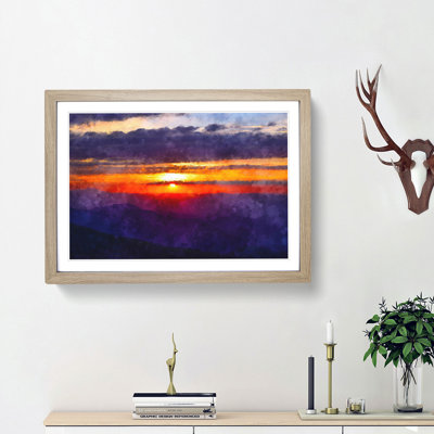 Cloudy Sunset - Framed Print