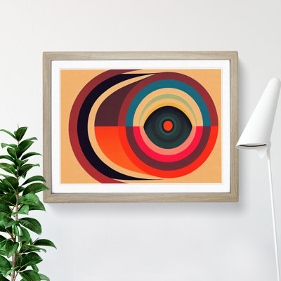 Bright Modern Abstract - Single Picture Frame Print