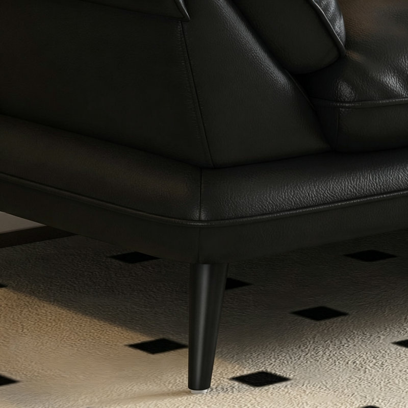 Italian Minimalist Design Black Sofa
