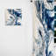 Elixir IV bleu et gris - Rideau abstrait - Velours obscurcissant - 1 panneau-107609043