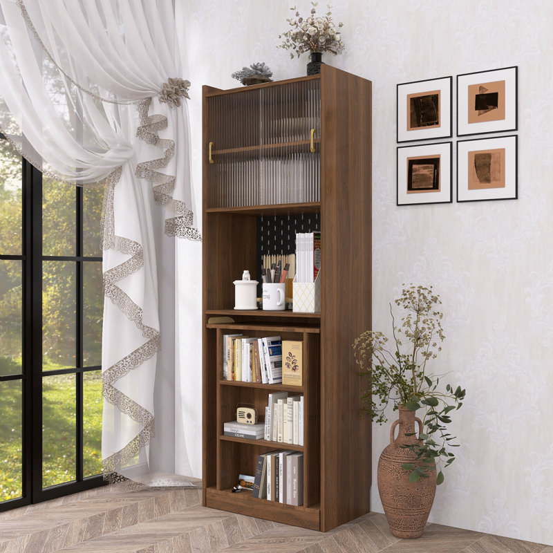 Folding Desk with Storage - Space-Saving Computer Desk for Small Areas