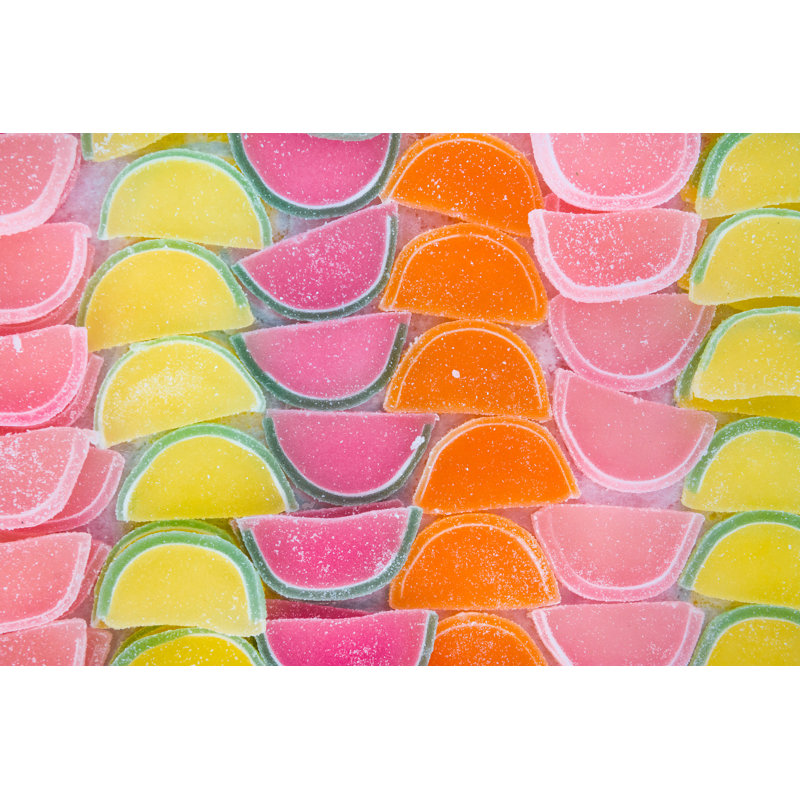 Jelly Marmalade Candies - Wrapped Canvas Print, 30cm H x 46cm W x 3.8cm D