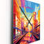 City City Popart - Horloge murale paysages urbains-99631136