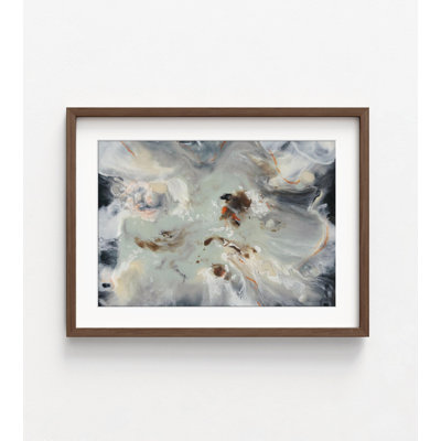 Adalheid, peinture abstraite grise et noire, impression d'art mural, art abstrait chambre à coucher murale, idée de cadeau d'anniversaire abstrait platine