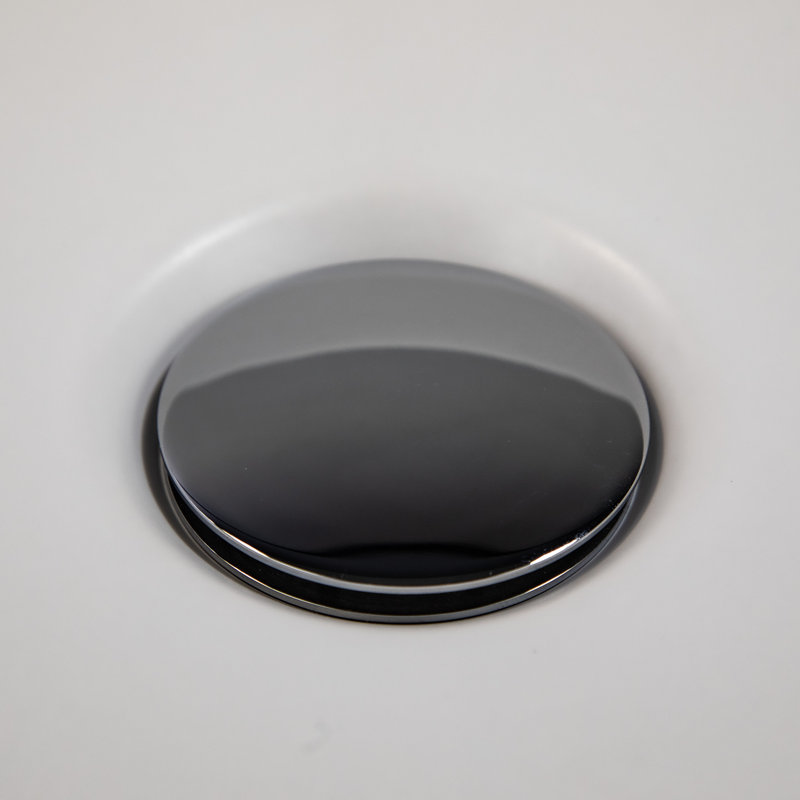 Regatta Poured Circular Vessel Bathroom Sink, Matte White