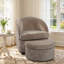 Fauteuil lounge tonneau en chenille haut de gamme avec repose-pieds de rangement-1716956016