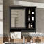 Armoire de rangement murale avec tablette réglable et miroirs-769163745