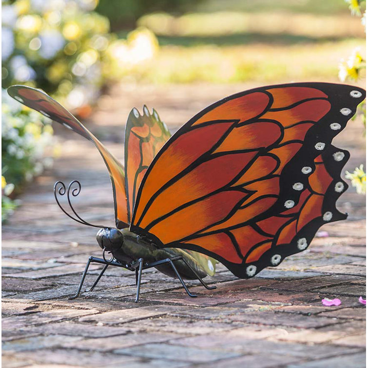 at Home Butterfly Metal Wind Chime, 27