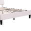 Grand lit plateforme en velours beige avec tête de lit attrayante en velours-2088615867-2088615879