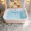 Baignoire tourbillon en acrylique 61 po pour 2 personnes, 16 jets avec chauffage et lumières DEL 61 po