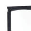 Armoire de rangement de 63 po de hauteur avec portes en verre, autoportante, deux tiroirs et tablettes réglables, panneau de fibres à densité moyenne, peint en noir - pour exposer vos articles préférés-2000553629