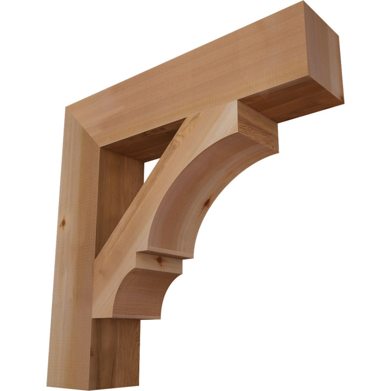 Support de bloc Balboa, Cèdre rouge de l'Ouest lisse, L 5 1/2 po x P 28 po x H 28 po